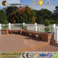 Europe standard mixed color embossed wpc co-extrusion decking